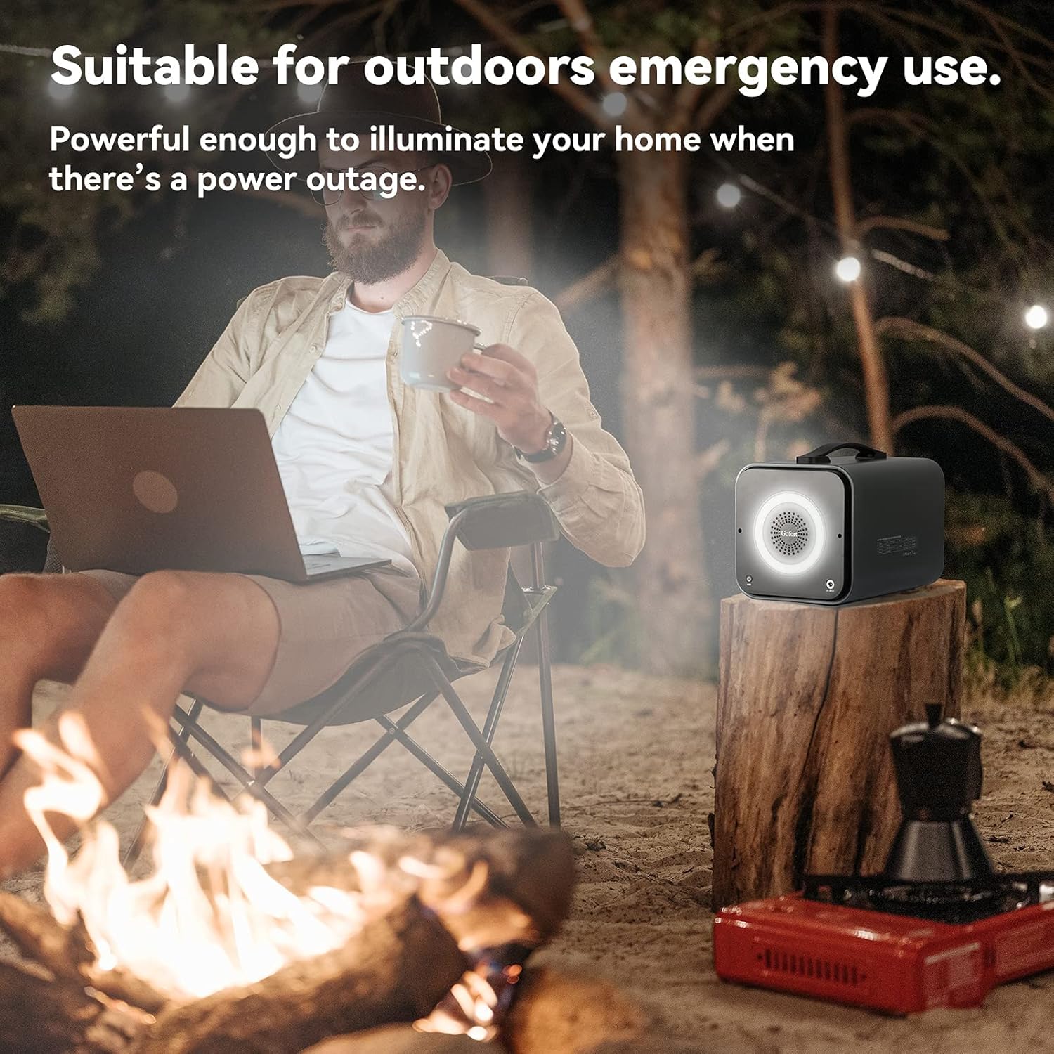 GOFORT Portable Power Station 550Wh 600W Solar Generator Y436054