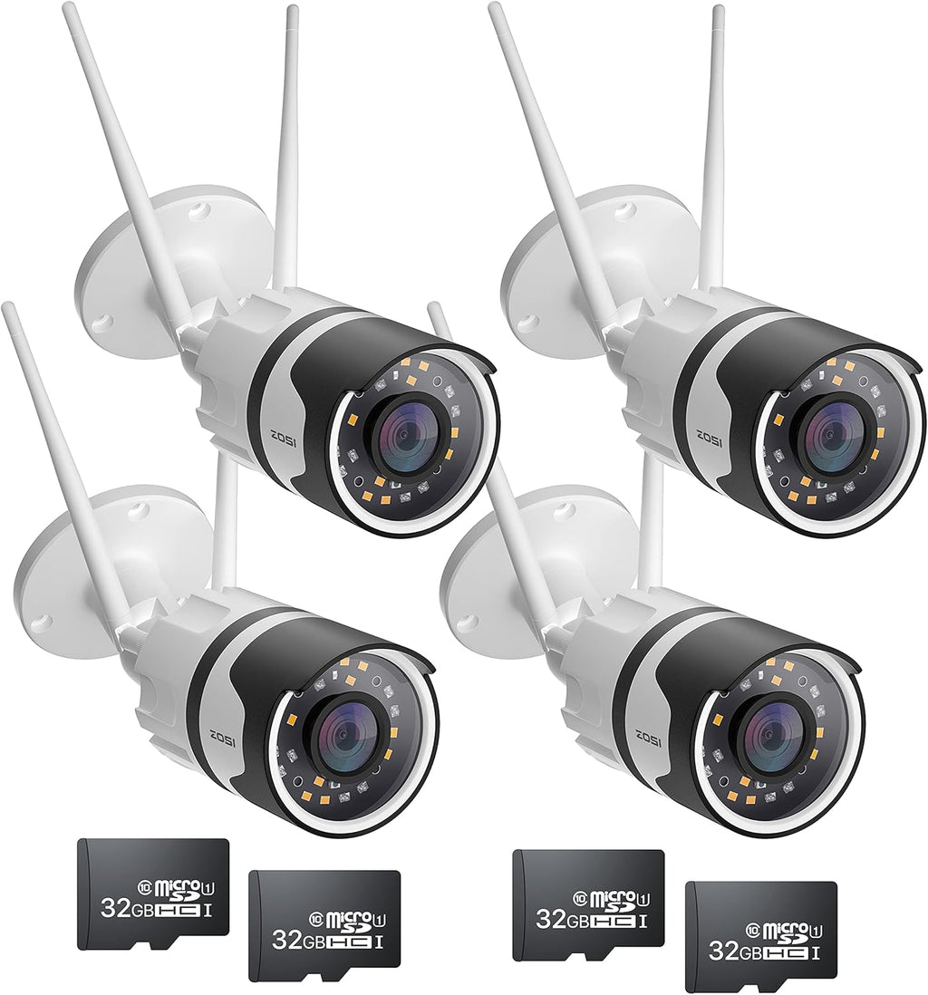 ZOSI 5MP Lite Home Security Camera System with 8 Channel DVR and 8 Weatherproof Cameras W174507