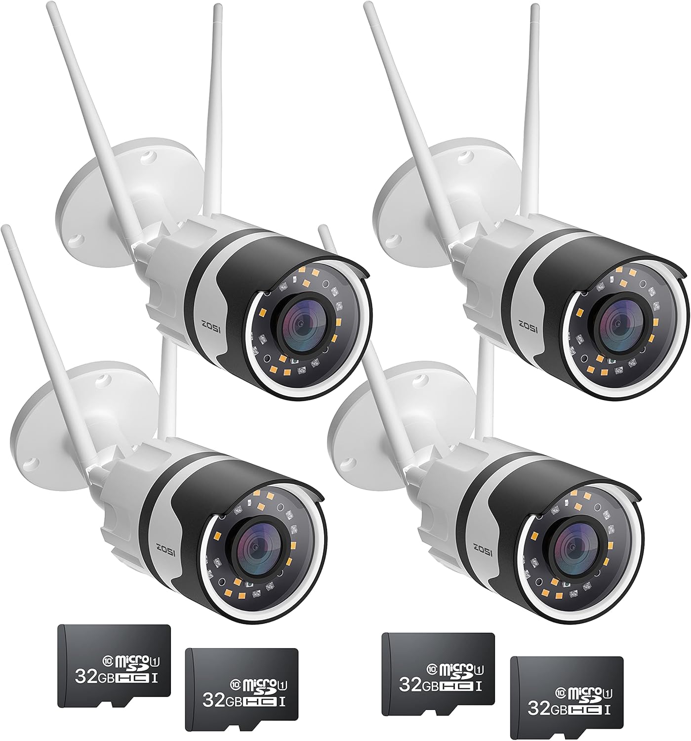 ZOSI 5MP Lite Home Security Camera System with 8 Channel DVR and 8 Weatherproof Cameras W174507