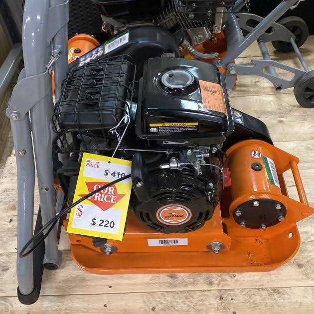 Yardmax YC0850 Plate Compactor 1850lb Compaction Force F2401