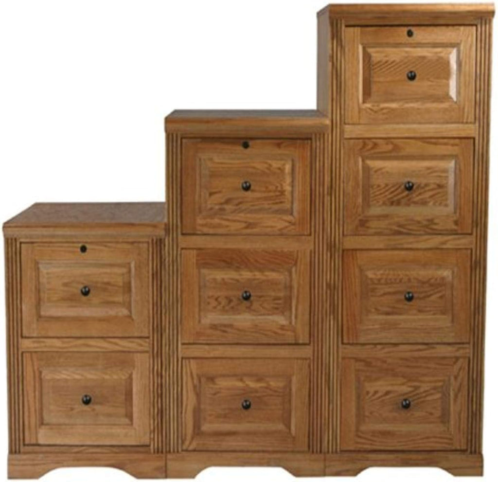 Eagle Oak Ridge 3 Drawer File Cabinet, Unfinished