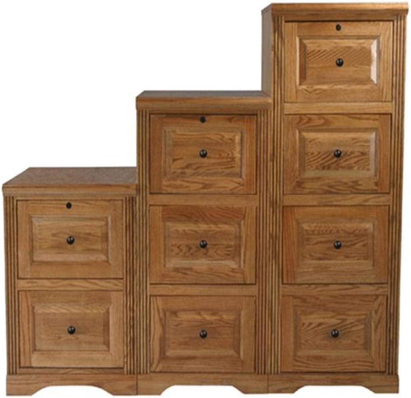 Eagle Oak Ridge 3 Drawer File Cabinet, Unfinished
