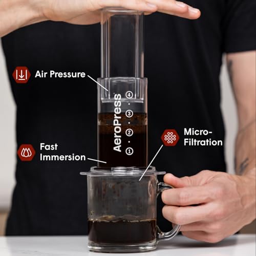 AeroPress Original XL Coffee Press – 3-in-1 Portable Coffee Maker for Camping & Travel C20139