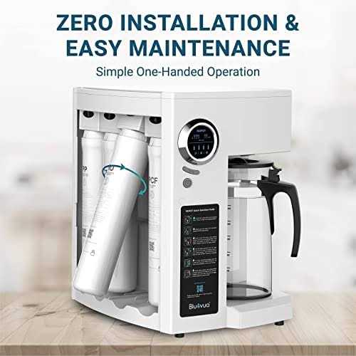 Bluevua Ro100ropot Reverse Osmosis System Countertop Water Filter W5755