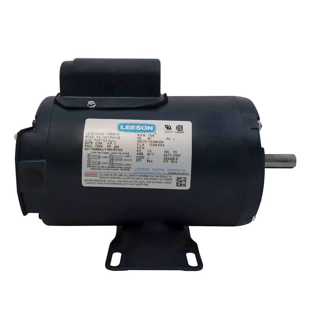 Leeson 1 HP Painted Boat Lift Motor 220V R232465