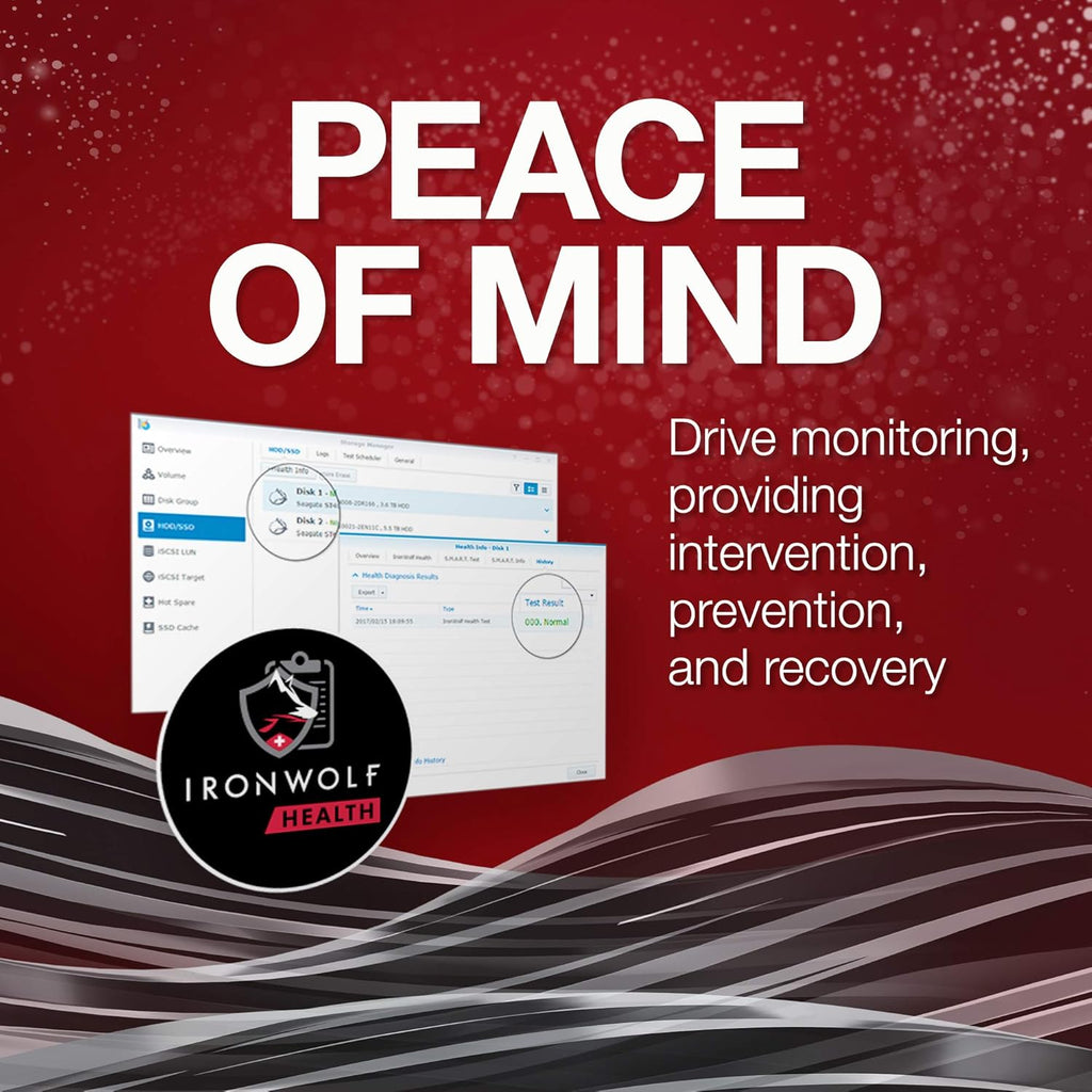 Seagate IronWolf 6TB NAS Internal Hard Drive HDD 3.5 Inch SATA O884