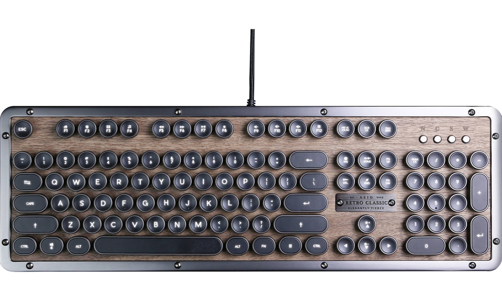 Azio Retro Classic USB Backlit Mechanical Keyboard
