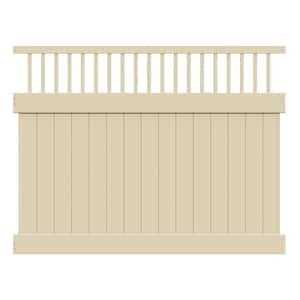 Barrette Outdoor Living Anderson 6 ft. x 8 ft Vinyl Lattice Top Fence Panel B8594