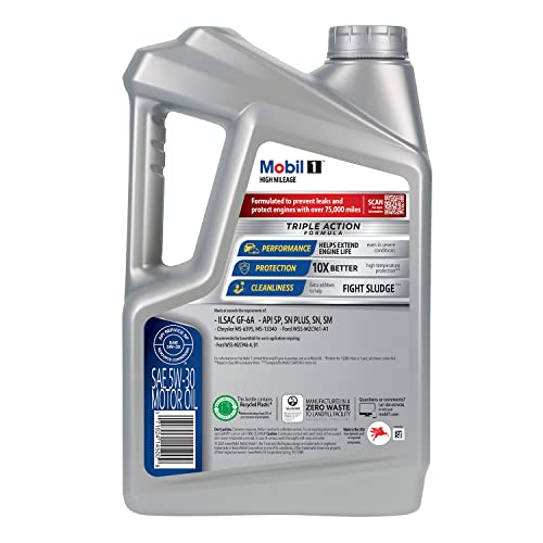 Mobil 1 Advanced Fuel Economy Full Synthetic Motor Oil 0W-20, 5 Quart A306