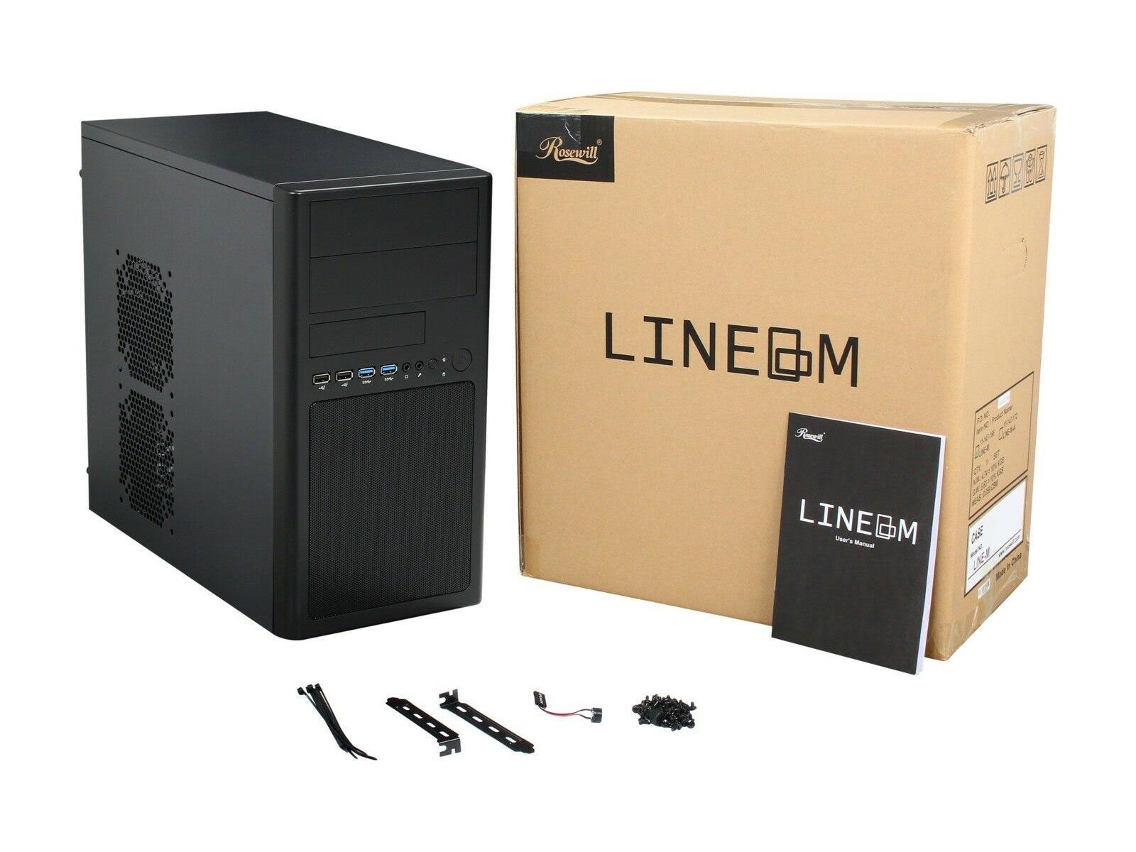 Rosewill Micro-ATX Mini Tower Computer Case with Dual USB 3.0 M25746