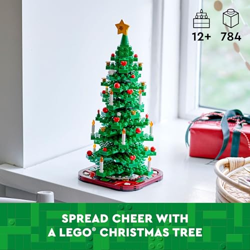 LEGO Christmas Tree Building Toy for Kids Ages 12+, Tabletop Home Decor Y6577