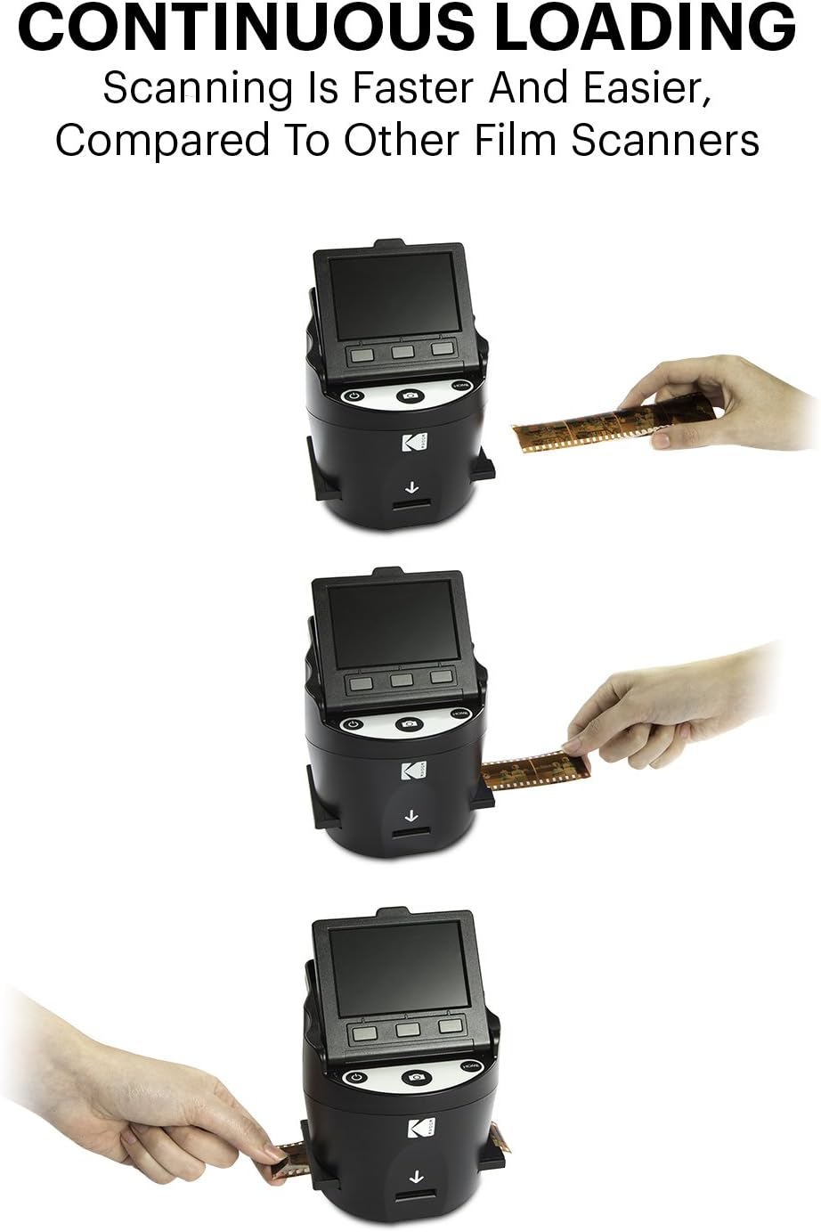 KODAK SCANZA Digital Film & Slide Scanner for 35mm, 126, 110, Super 8 & 8mm to JPEG V425358