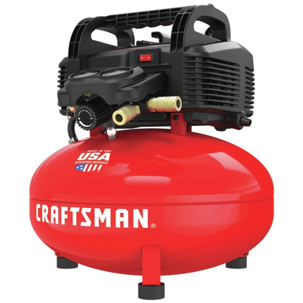 Craftsman CMEC6150R 0.8 HP 6 Gallon Oil-Free Pancake Air Compressor A359