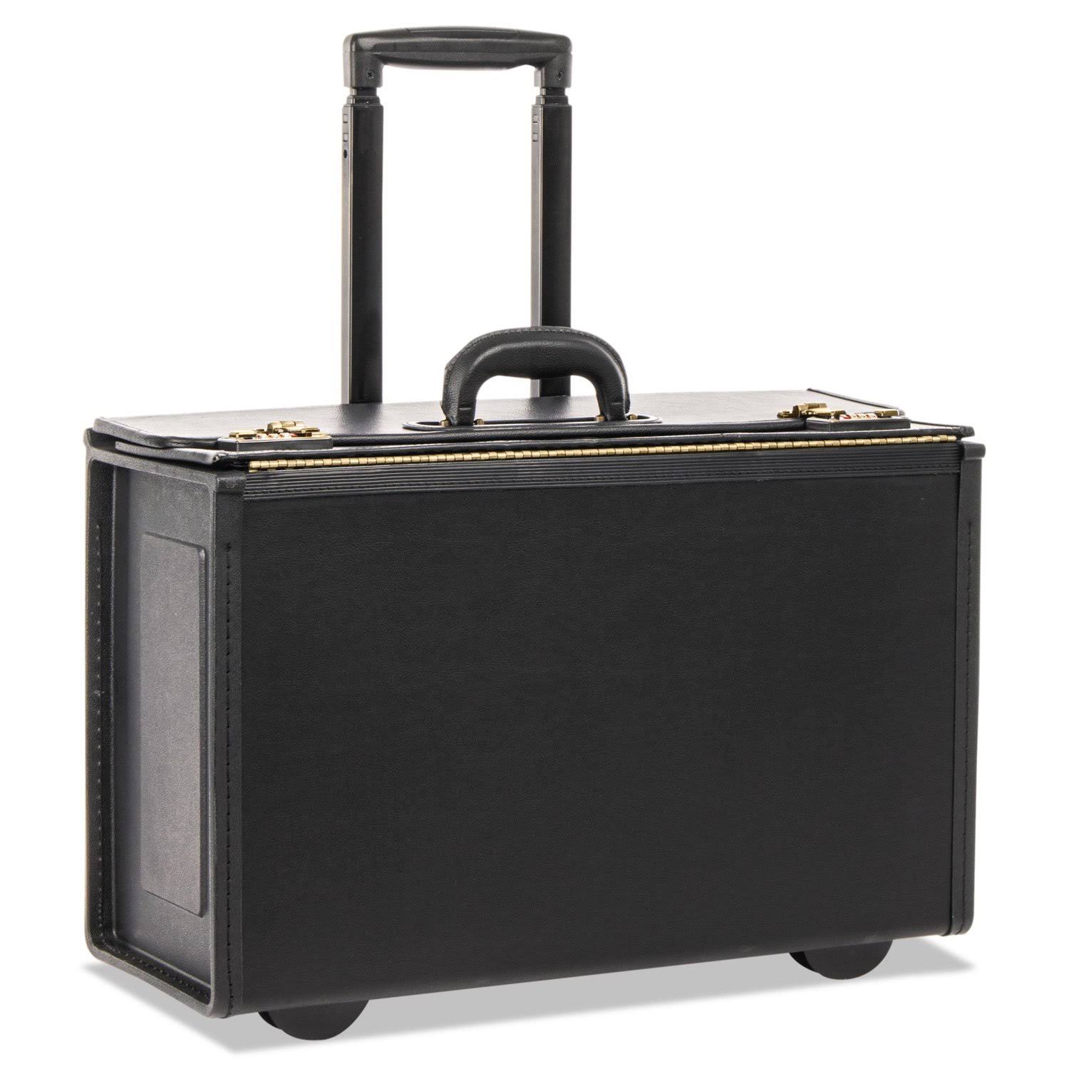Stebco Tufide Rolling Catalog Case, 22 1/4 x 9 x 13 1/2, Black