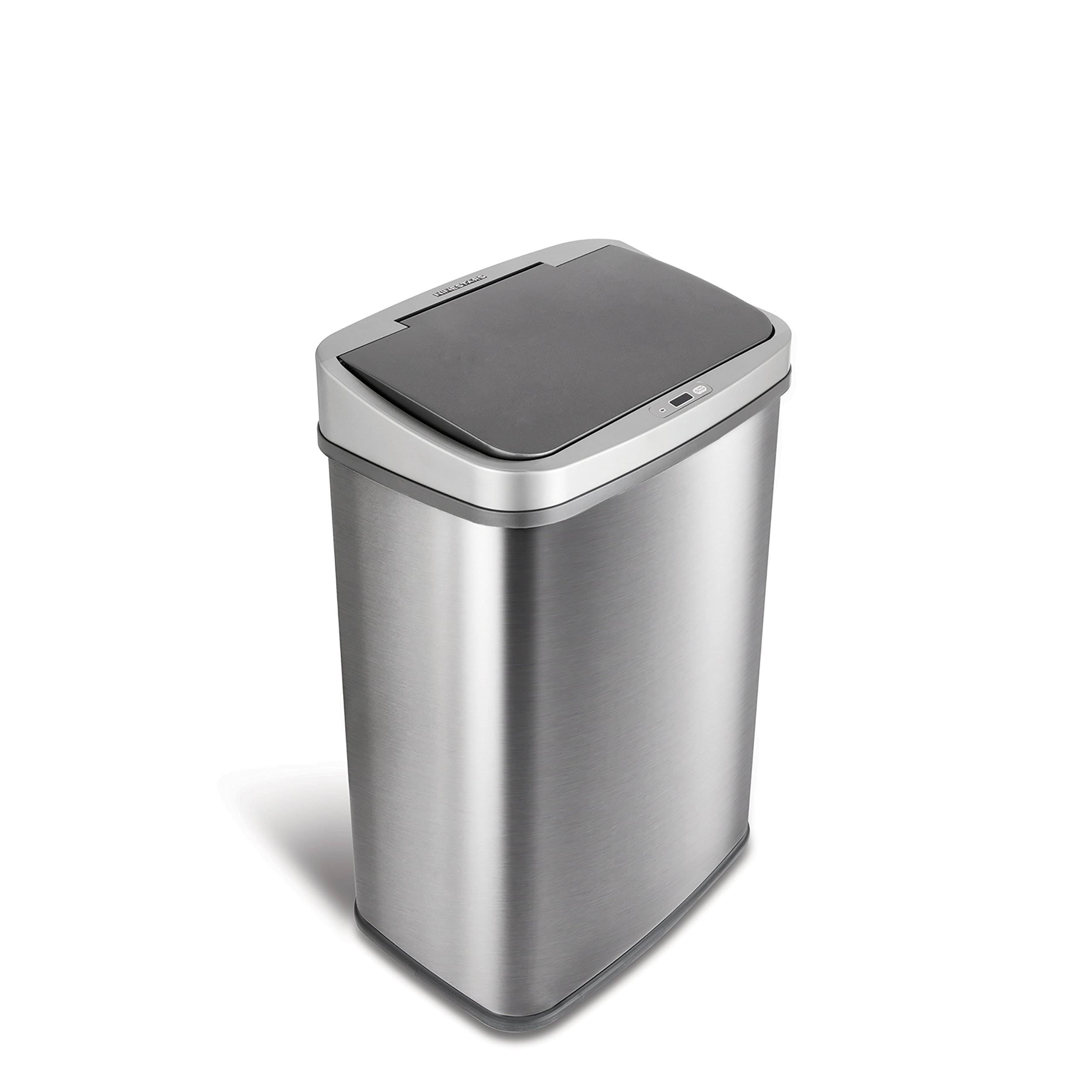 Nine Stars 13.2 Gallon Stainless Steel Motion Sensor Trash Can
