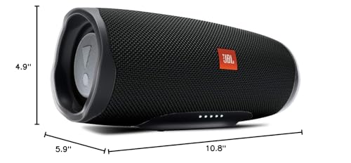 JBL Charge 4 Portable Waterproof Bluetooth Speaker - Black (Renewed) A33506