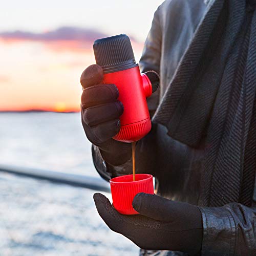 WACACO Nanopresso Portable Espresso Maker, 18 Bar Pressure, Manual Travel Coffee Maker J1045