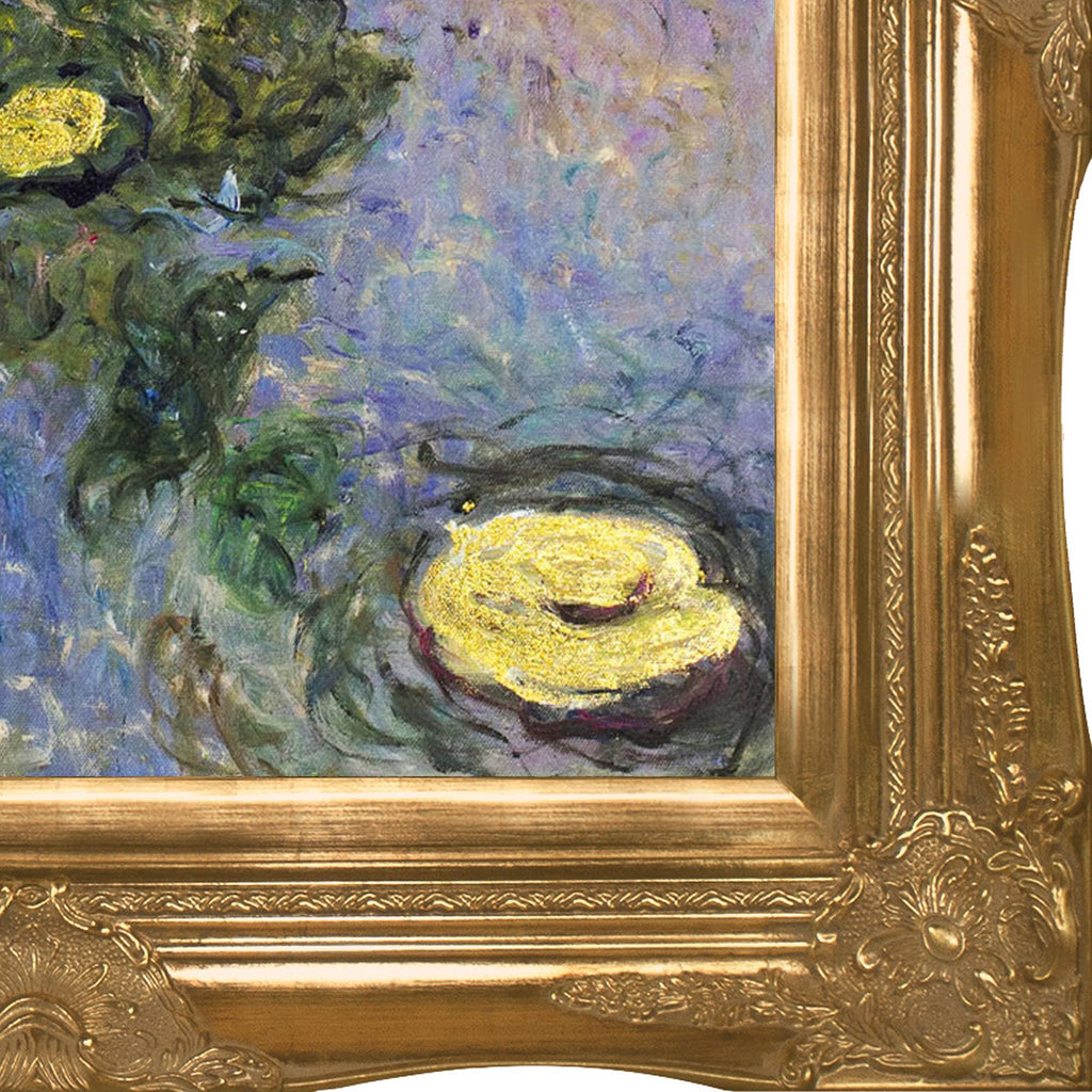La Pastiche Claude Monet Water Lilies Hand Painted Framed Oil Reproduction on Canvas A9585