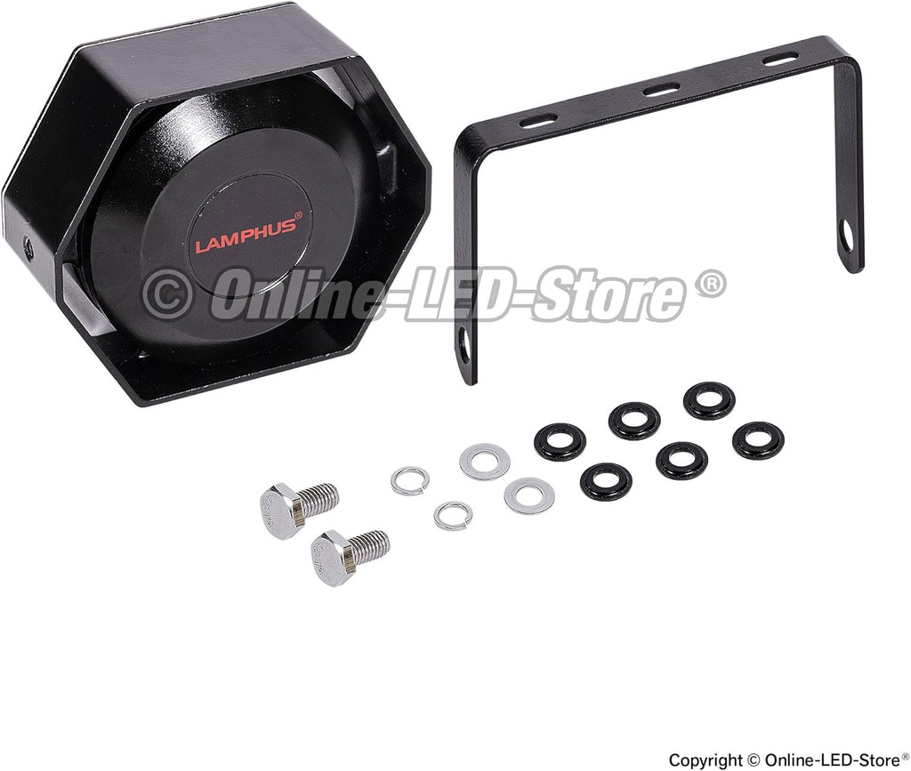 LAMPHUS SoundAlert 12V 100W Electric Air Horn Kit for Truck UTV ATV Car B405493