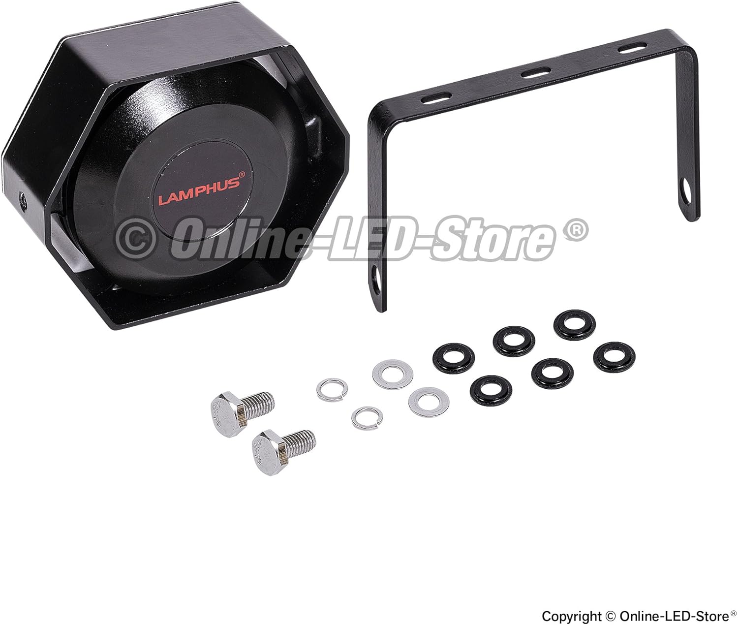LAMPHUS SoundAlert 12V 100W Electric Air Horn Kit for Truck UTV ATV Car B405493