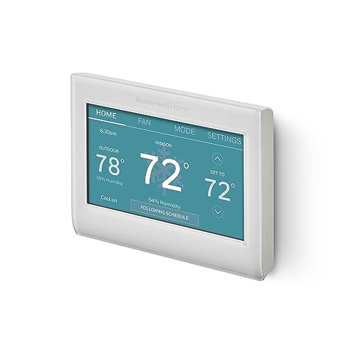 Honeywell Home RTH9585WF Wi-Fi Smart Color Thermostat, 7-Day Programmable, Touch Screen, Energy Star, Alexa Ready I259972