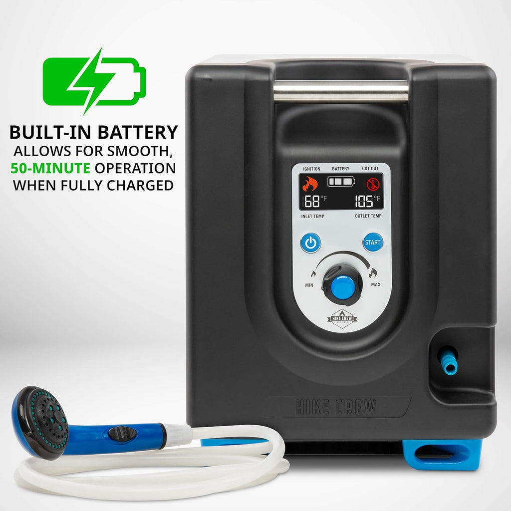 Hike Crew Portable Propane Water Heater & Shower Pump with Battery V555