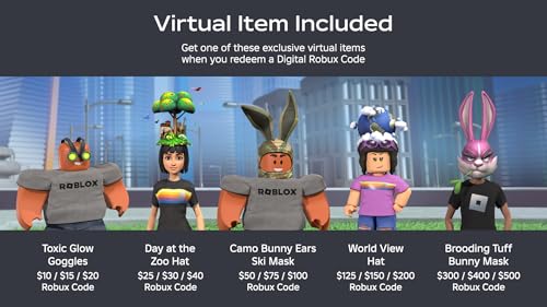 Roblox Digital Gift Card - 5,250 Robux [Exclusive Virtual Item] M669