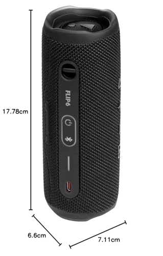 JBL Flip 6 Portable Bluetooth Speaker, IPX7 Waterproof, Blue H15391