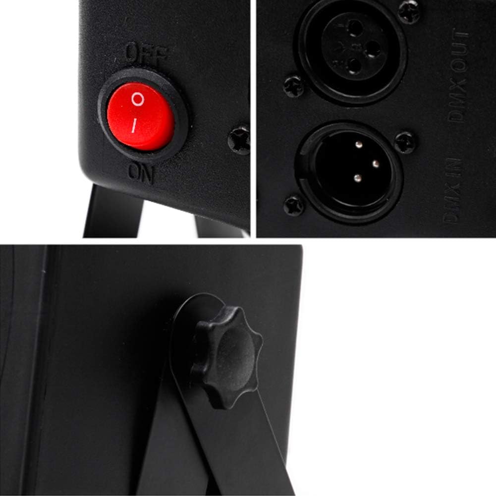 U`King Wireless LED Uplights RGB 36W Rechargeable Par Can Lights for Wedding DJ Events (4 Pack) O972