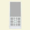 Unique Home Designs 36 in. x 80 in. Biscayne White Outswing Metal Hinged Screen DOOR, Powder-Coat White