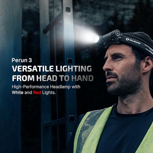 OLIGHT Perun 3 Rechargeable Headlamp Flashlight, 3000 Lumens, Black Z1023