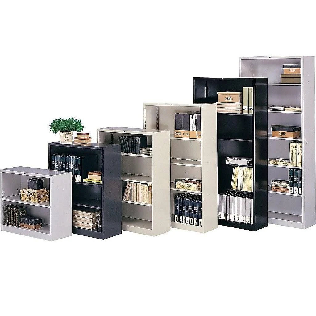 HON 5-Shelf Metal Bookcase Charcoal S83112