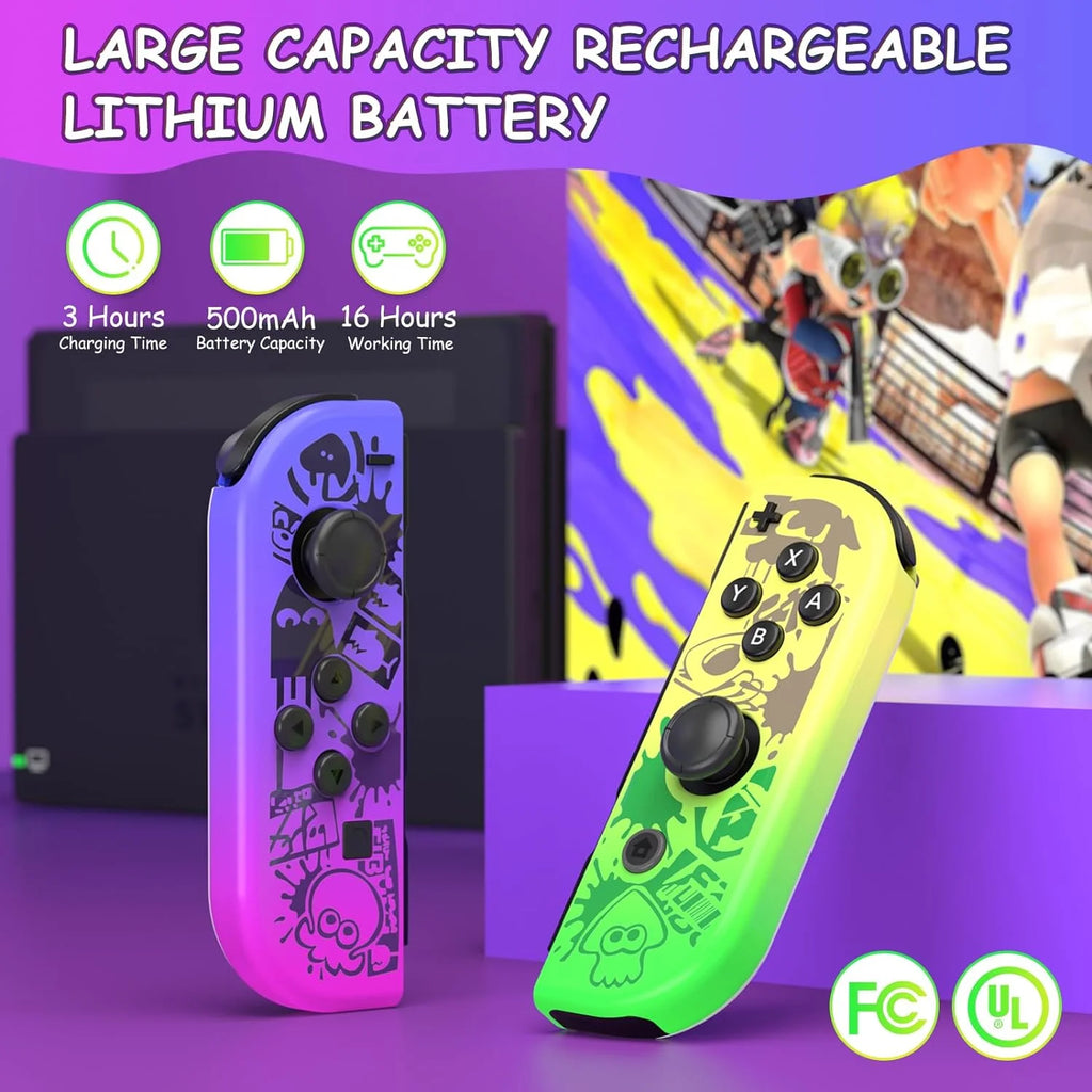 Nintendo Switch Controller Joy Con Splatoon Wireless Motion Control Q695