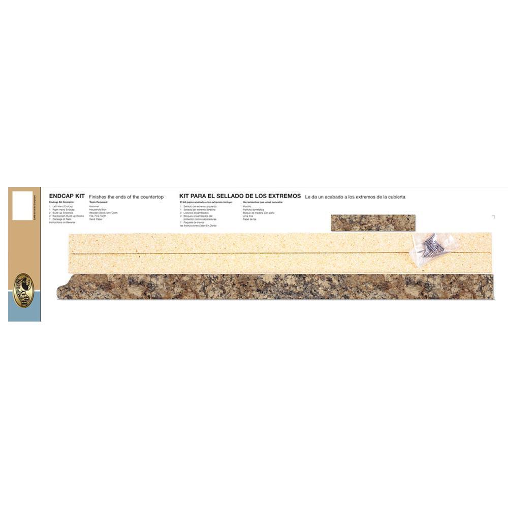 Hampton Bay 8 ft. Laminate Countertop Kit, Winter Carnival Granite, Valencia Edge B5571