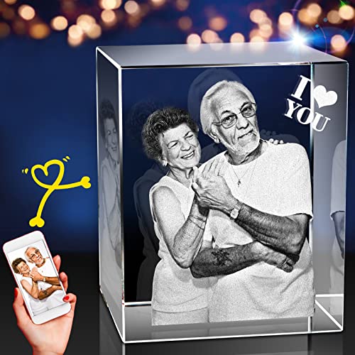 3D Crystal Photo Customized Picture Gift for Wife Mom Dad M953616