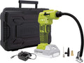 Sun Joe 24V iON + Tire Inflator Air Compressor For Car, Bicycle, Motorcycle Tires, Includes Hard-case and Accessories Kit w/ 2.0Ah Battery + Charger
