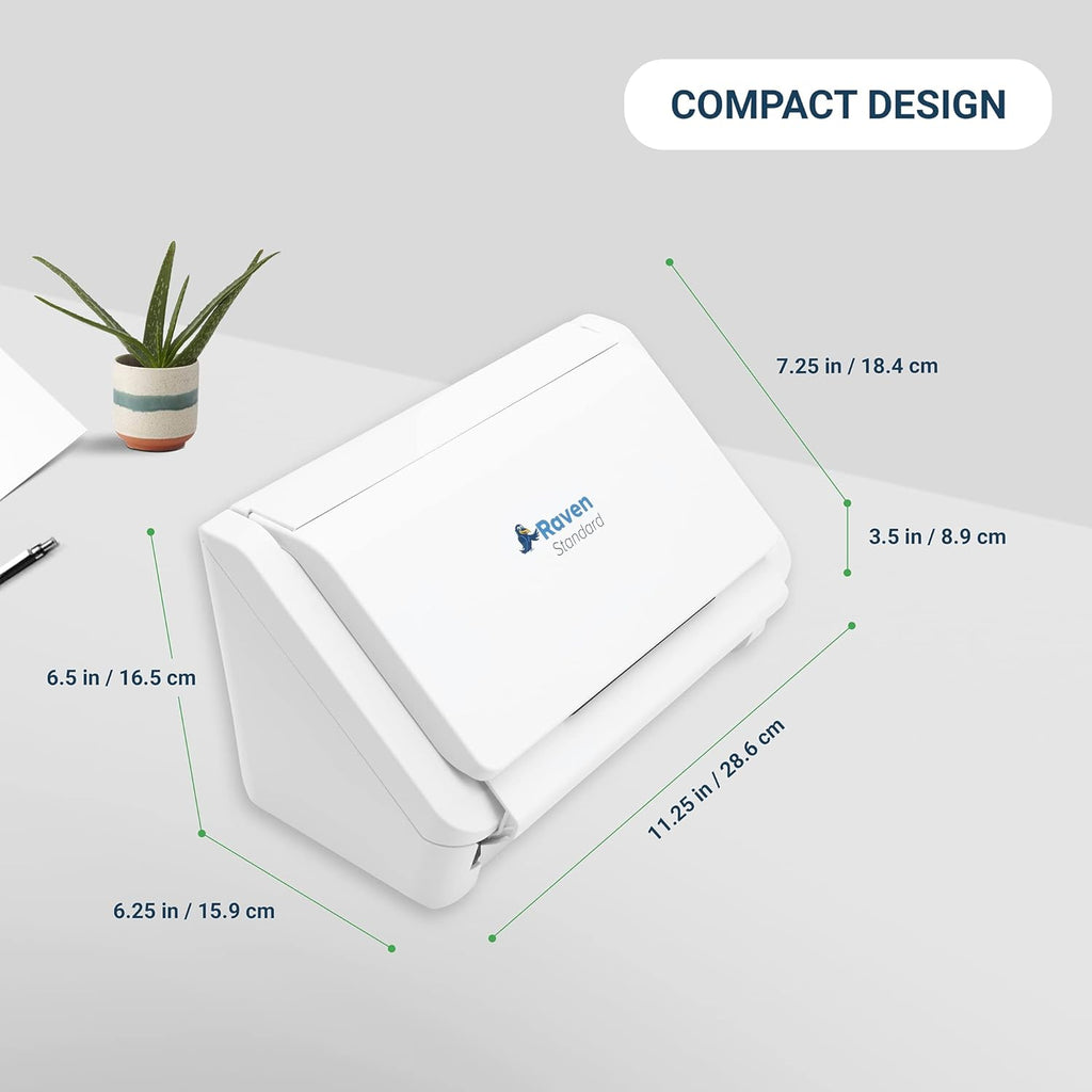 Raven Select Document Scanner for Windows PC and Mac, Duplex, ADF, USB E889