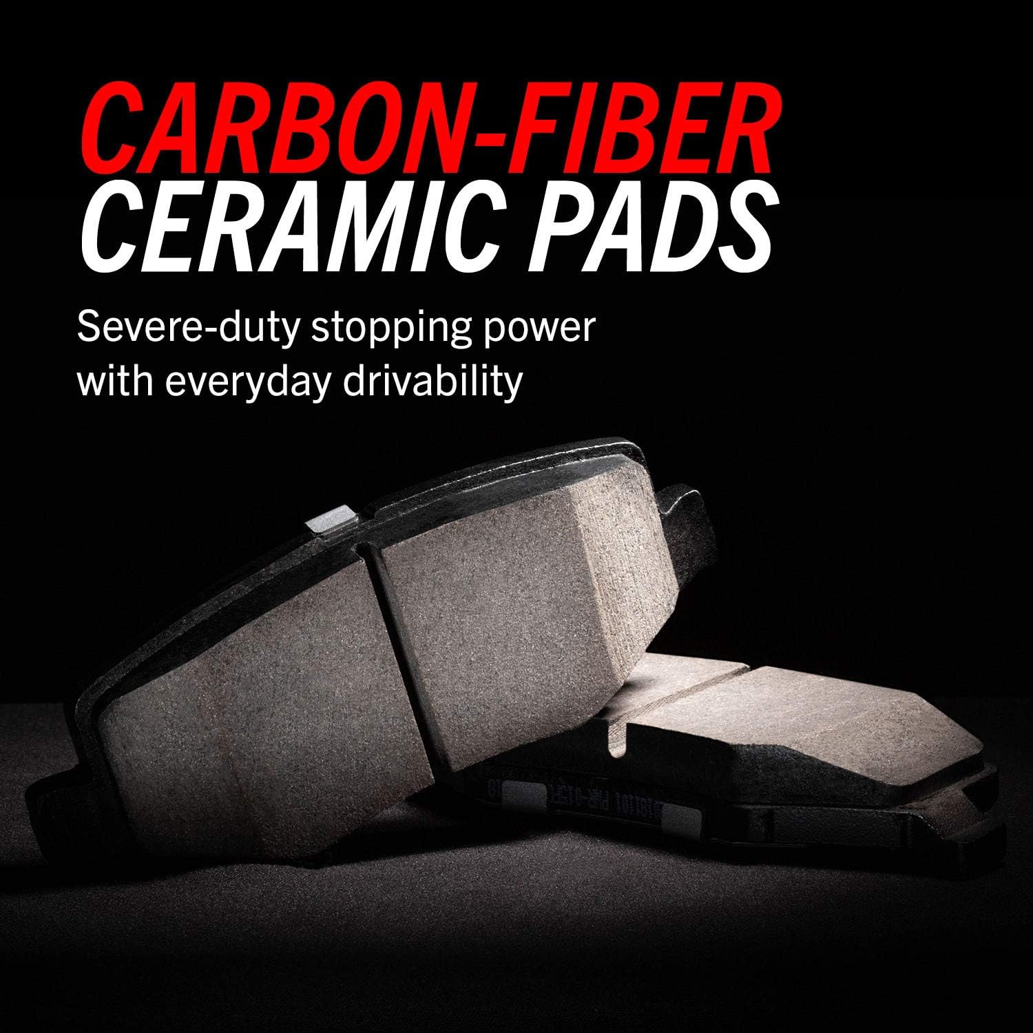 Power Stop K1304-26 Z26 Carbon Fiber Brake Pads with Drilled & Slotted Rotors Kit Y894
