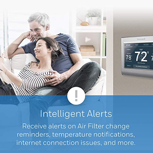 Honeywell Home RTH9585WF Wi-Fi Smart Color Thermostat, 7-Day Programmable, Touch Screen, Energy Star, Alexa Ready I259972