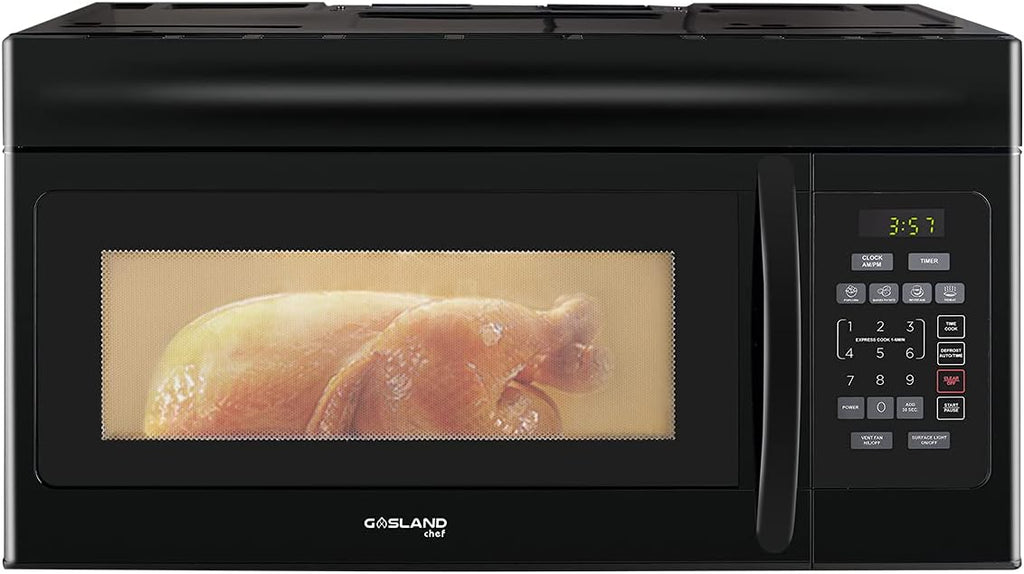 30 Inch Over-the-Range Microwave Oven, GASLAND Chef OTR1603S Over The Stove Microwave Oven with 1.6 Cu. Ft. Capacity, 1000 Watts, 300 CFM in Stainless Steel, 13 Glass Turntable, 120V, Easy Clean