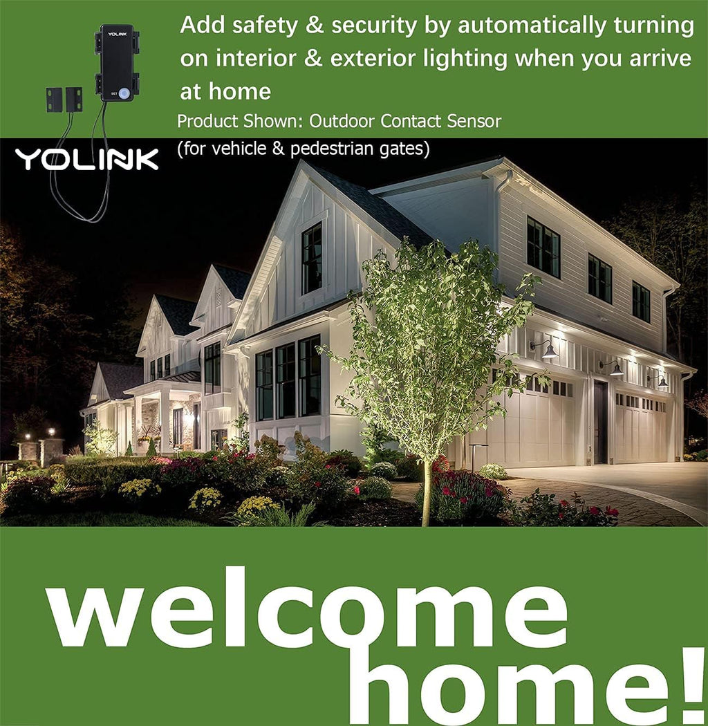 YoLink Outdoor Contact Sensor, LoRa Smart Door Sensor, Alexa, IP63 Waterproof G2898