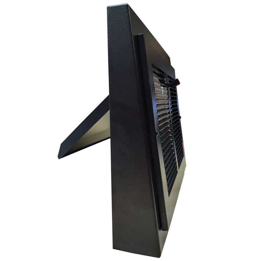 Vintage Black Gravity Baseboard Register 15 x 12 S34743