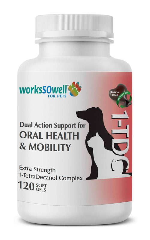 1-TDC Dual Action Periodontal u0026 Joint Health for Cats u0026 Dogs - 120 Soft Gels