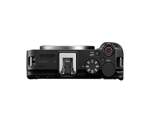 Canon EOS R50 V with RF-S14-30mm F4-6.3 is STM PTZ Lens, APS-C Mirrorless Hybrid Camera Q306