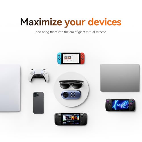 Rokid AR Joy Pack 2 Smart Glasses with Station, 360 Micro-OLED Display O922