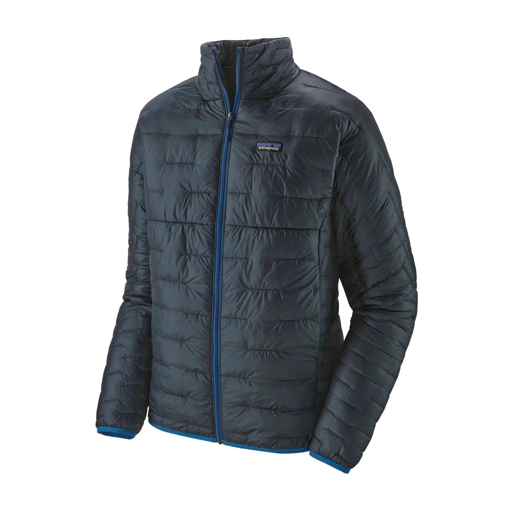 Patagonia Micro Puff Jacket Blue, Men Casual Jacket (Size XL - Color Smolder Blue)