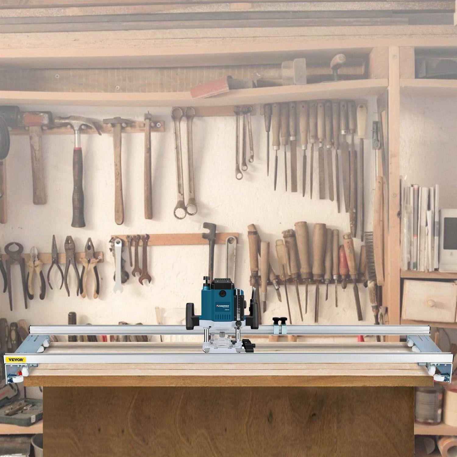 VEVOR Router Sled 60 inch Slab Guide Jig for Woodworking Y53162