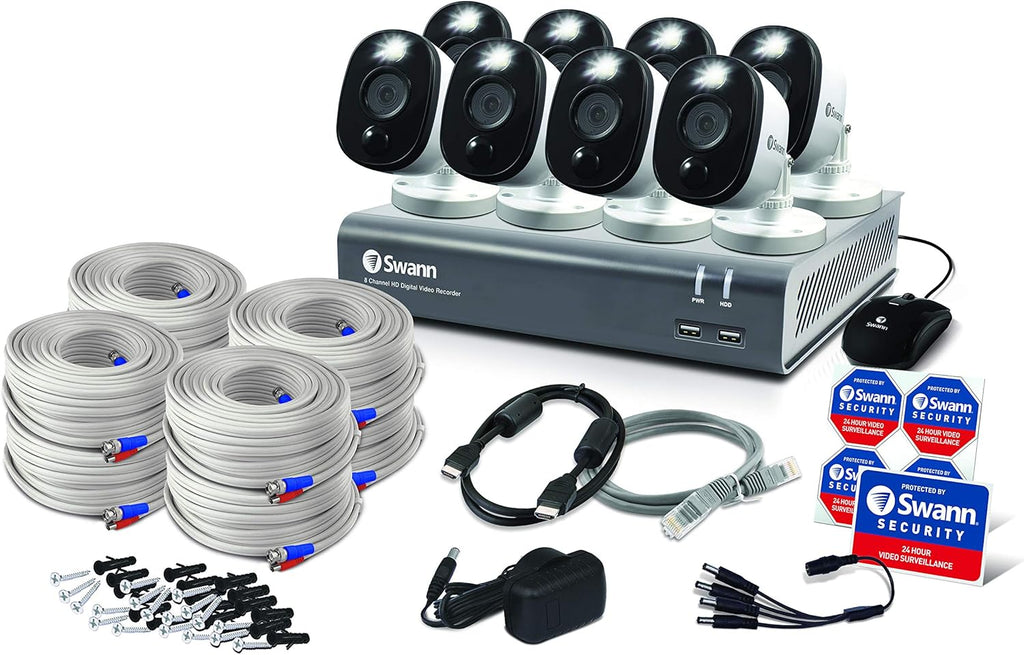 Swann 8 Channel 1080p HD DVR Security Camera System with 1TB Hard Drive Y649376