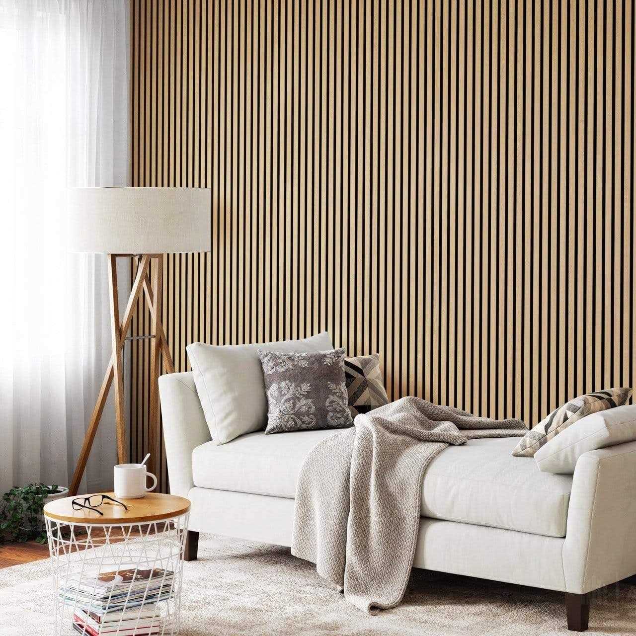 Oak Acoustic Slat Wall Panels F753362