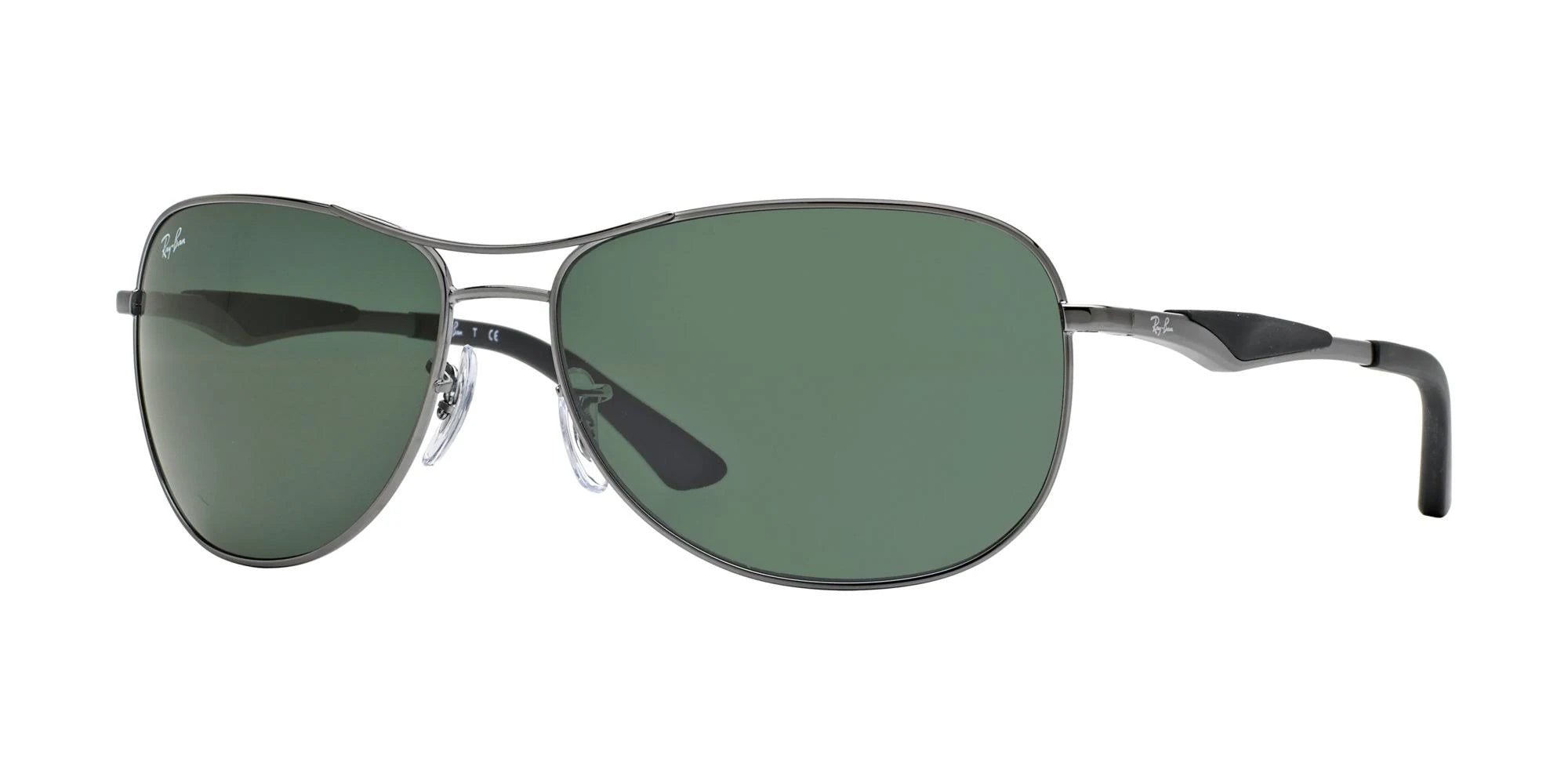 Ray-Ban RB3519 Metal Sunglasses, 006/6G Matte Black (Black)
